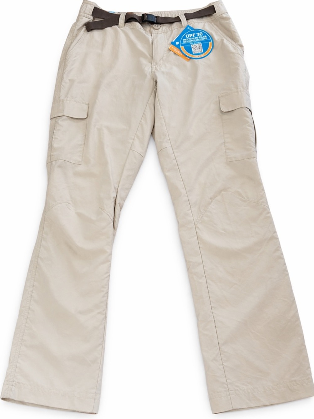Columbia Cascade Explorer Pants NWT Beige Omni-Shade UPF 30 Cargo Hiking Size 8
